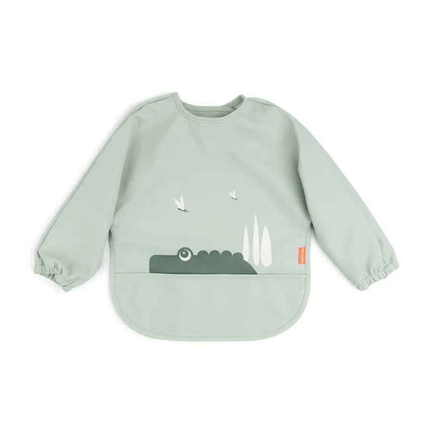 Långärmad Haklapp - Croco Green