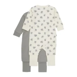 Långärmad Jumpsuit 2-pack - Forest Fog
