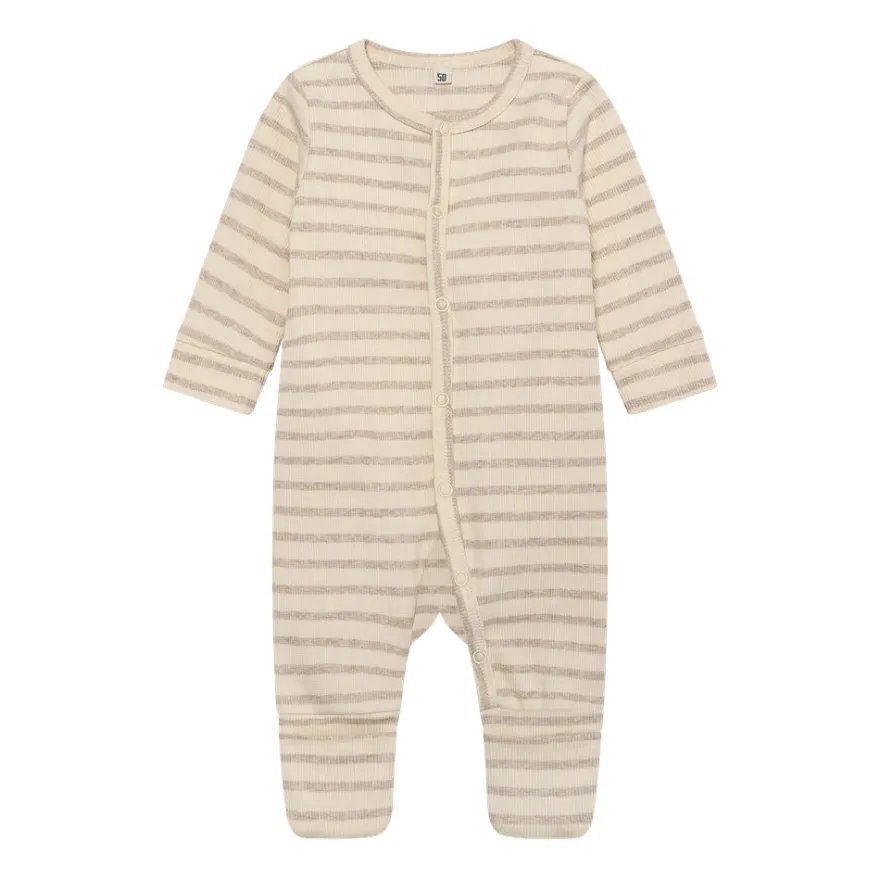 Långärmad Jumpsuit - Silver Mink Melange