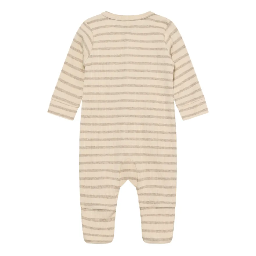 Långärmad Jumpsuit - Silver Mink Melange