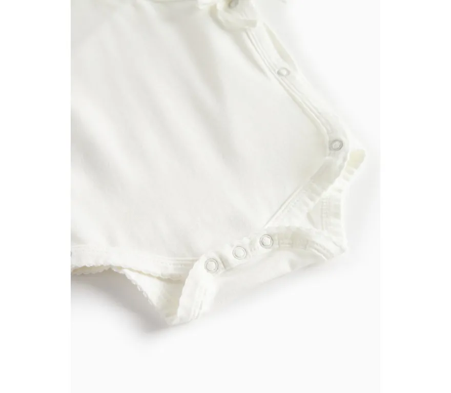Långärmad Omlottbody Belita - Gentle White
