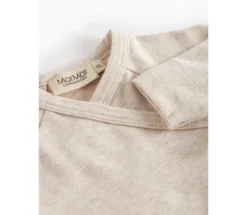Långärmad Omlottbody Belita - Light Beige Melange