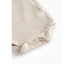 Långärmad Omlottbody Belita - Light Beige Melange