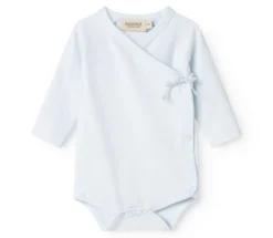 Långärmad Omlottbody Belita - Light Blue