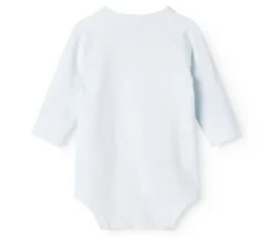 Långärmad Omlottbody Belita - Light Blue