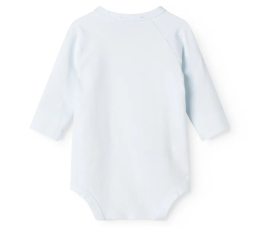 Långärmad Omlottbody Belita - Light Blue