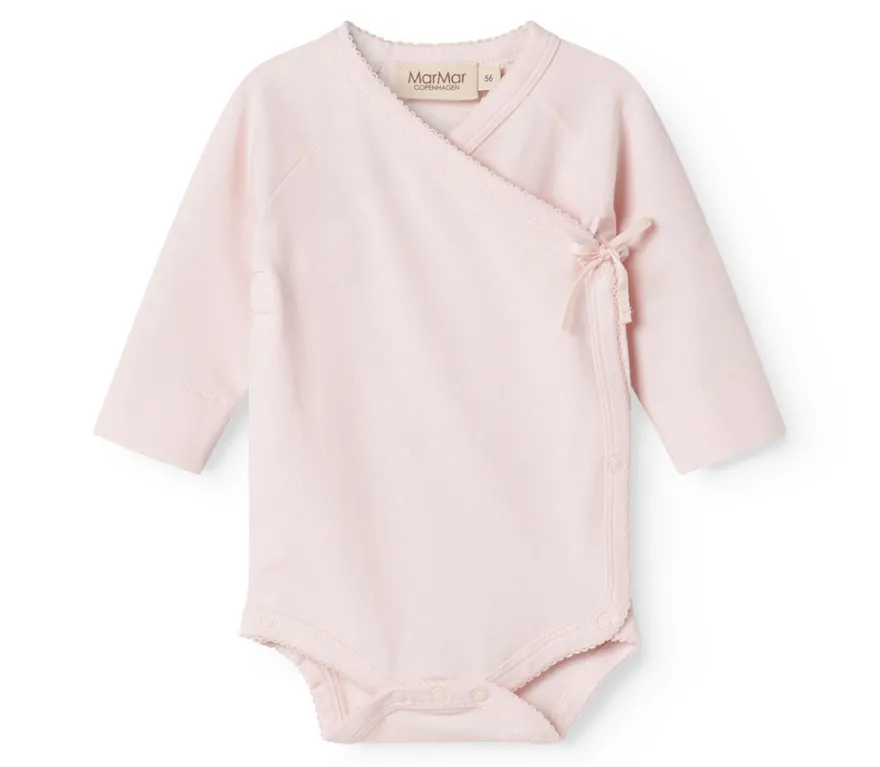 Långärmad Omlottbody Belita - Rosa
