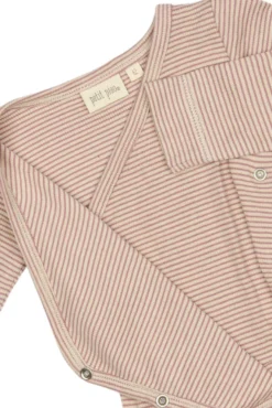 Långärmad Omlottbody Dian - Nostalgic Rose/Dark Off White