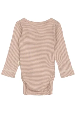Långärmad Omlottbody Dian - Nostalgic Rose/Dark Off White