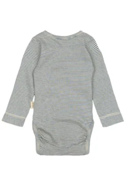 Långärmad Omlottbody Dian - True Navy/Dark Off White
