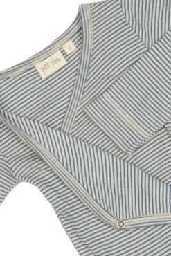 Långärmad Omlottbody Dian - True Navy/Dark Off White