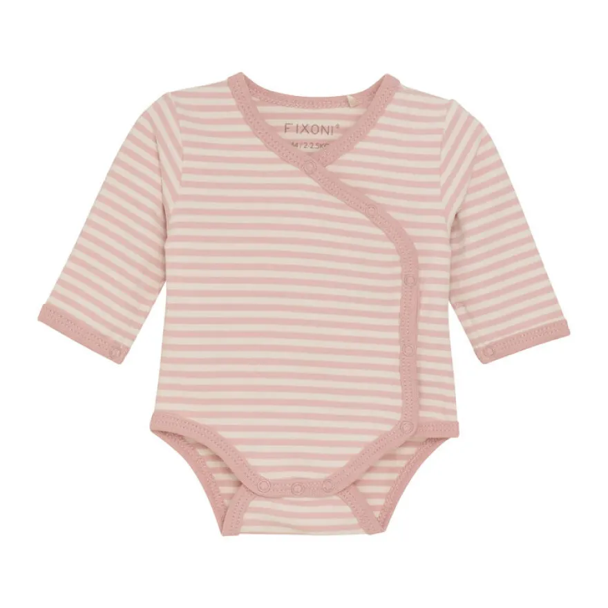 Långärmad Omlottbody - Pale Mauve