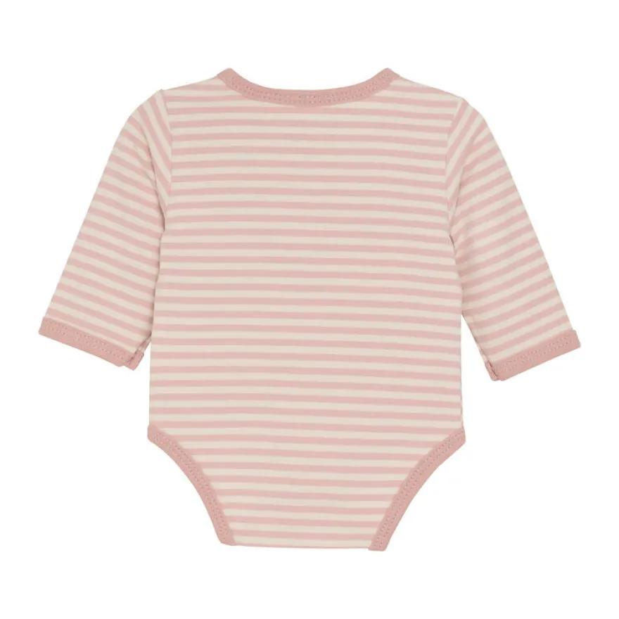 Långärmad Omlottbody - Pale Mauve