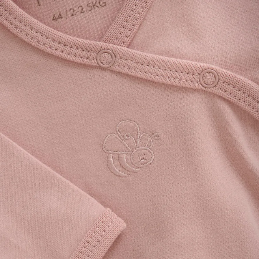 Långärmad Omlottbody - Pale Mauve