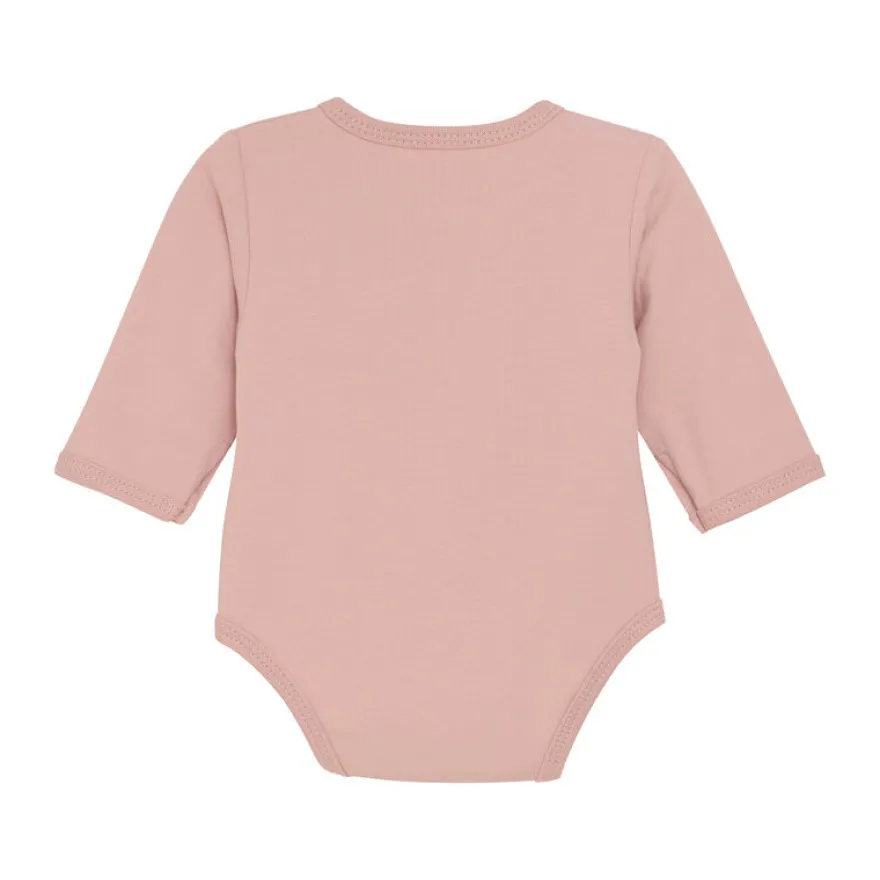 Långärmad Omlottbody - Pale Mauve