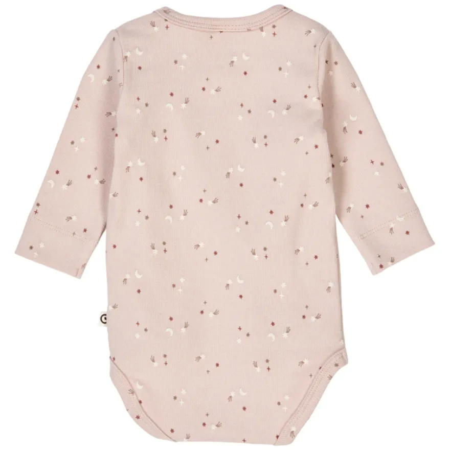 Långärmad Omlottbody Stars Rib - Nightingale/ Walnut/ Daydream