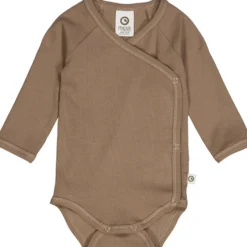 Långärmad Omlottbody - Walnut