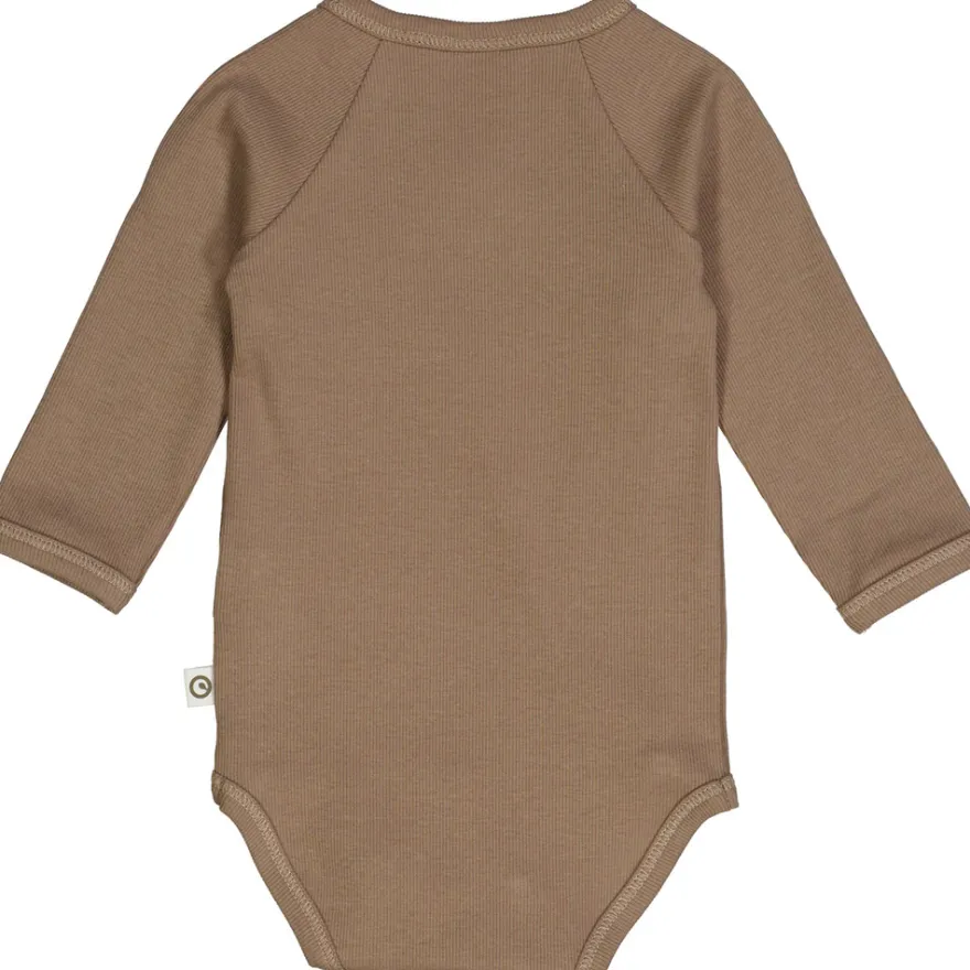 Långärmad Omlottbody - Walnut