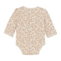 Långärmad Wrap Body m. Tryck - Pale Mauve