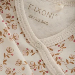 Långärmad Wrap Body m. Tryck - Pale Mauve