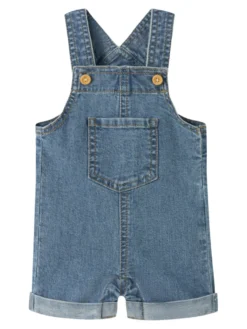 Lou Denim Hängselbyxor - Medium Blue Denim