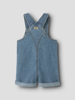 Lou Denim Hängselbyxor - Medium Blue Denim