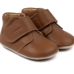 Lära-gå-skor Velcro - Camel