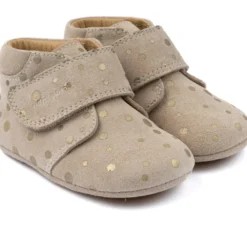 Lära-gå-skor Velcro - Gold Dot