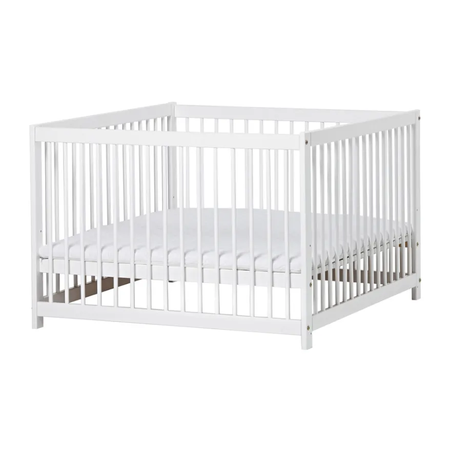 Madrass med hampa till lekhage, 3x80x86, vit