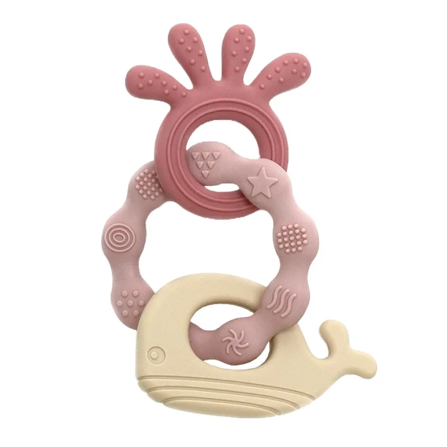 Magni Bitleksak Val Silikon - Pink/Beige