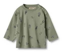 Malthe Långärmad T-Shirt - Dusty green cars