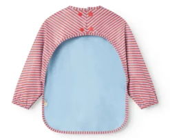 MarMar Copenhagen Apron Långärmad Haklapp - Blue Red Stripes