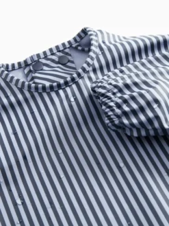 MarMar Copenhagen Apron Långärmad Haklapp - Blue Stripes