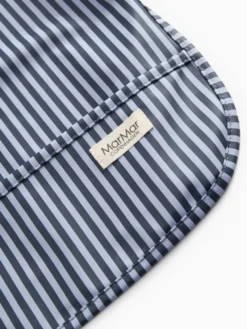 MarMar Copenhagen Apron Långärmad Haklapp - Blue Stripes