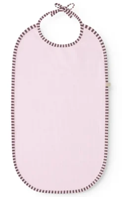MarMar Copenhagen Bib Haklapp - Pink Brown Stripes