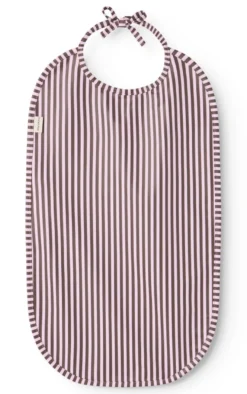 MarMar Copenhagen Bib Haklapp - Pink Brown Stripes