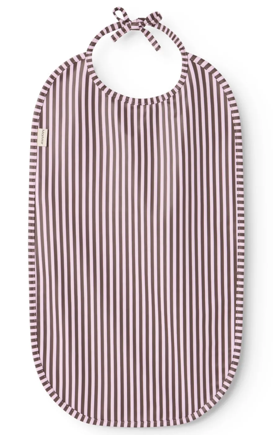 MarMar Copenhagen Bib Haklapp - Pink Brown Stripes
