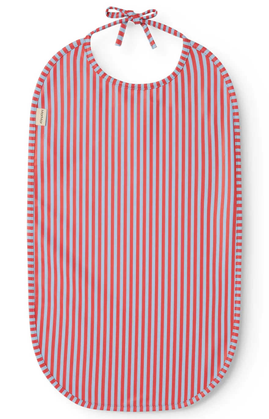 MarMar Copenhagen Bib Haklapp - Blue Red Stripes