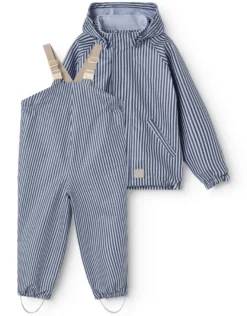 MarMar Copenhagen Oddy Regnset - Blue Stripes