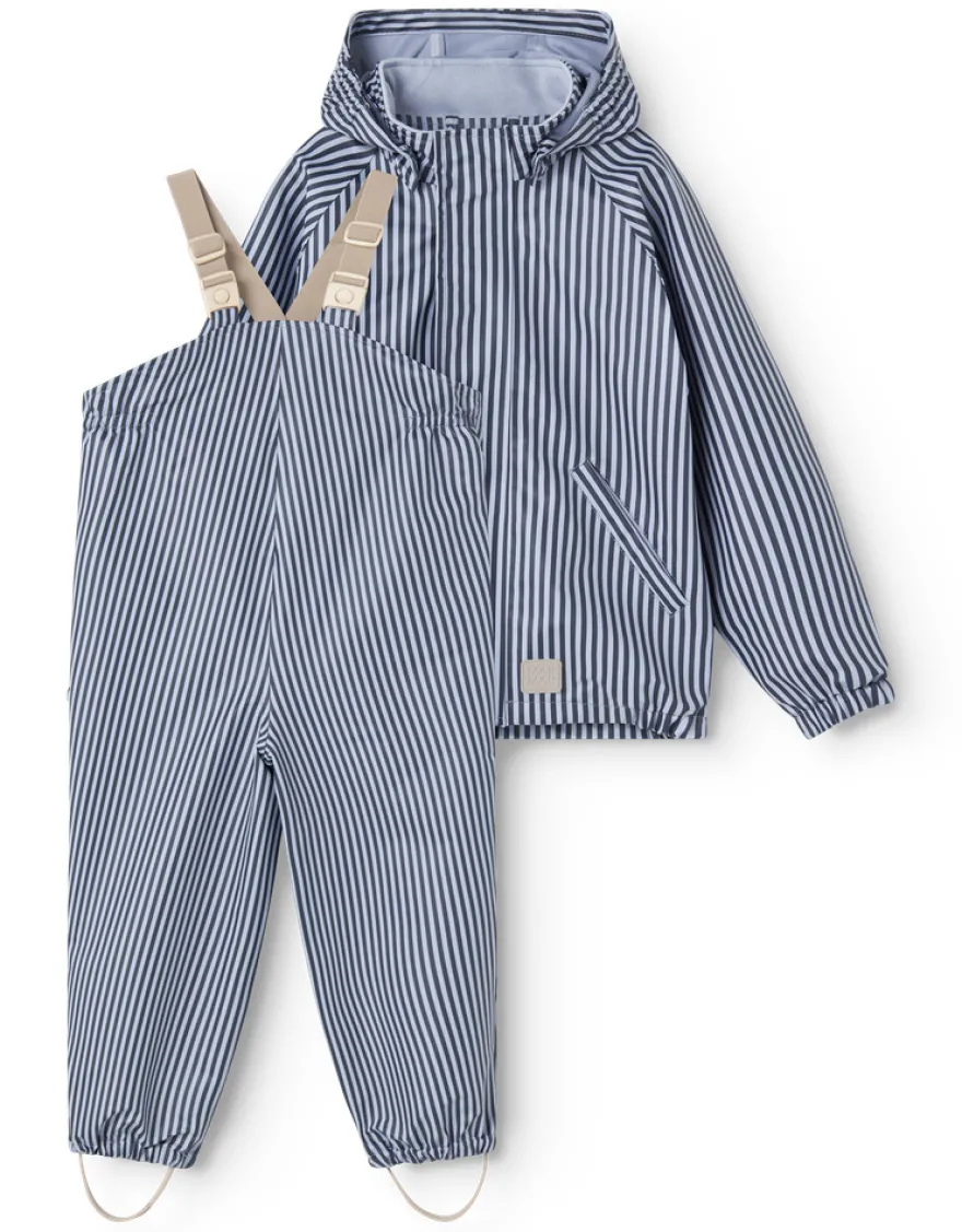 MarMar Copenhagen Oddy Regnset - Blue Stripes