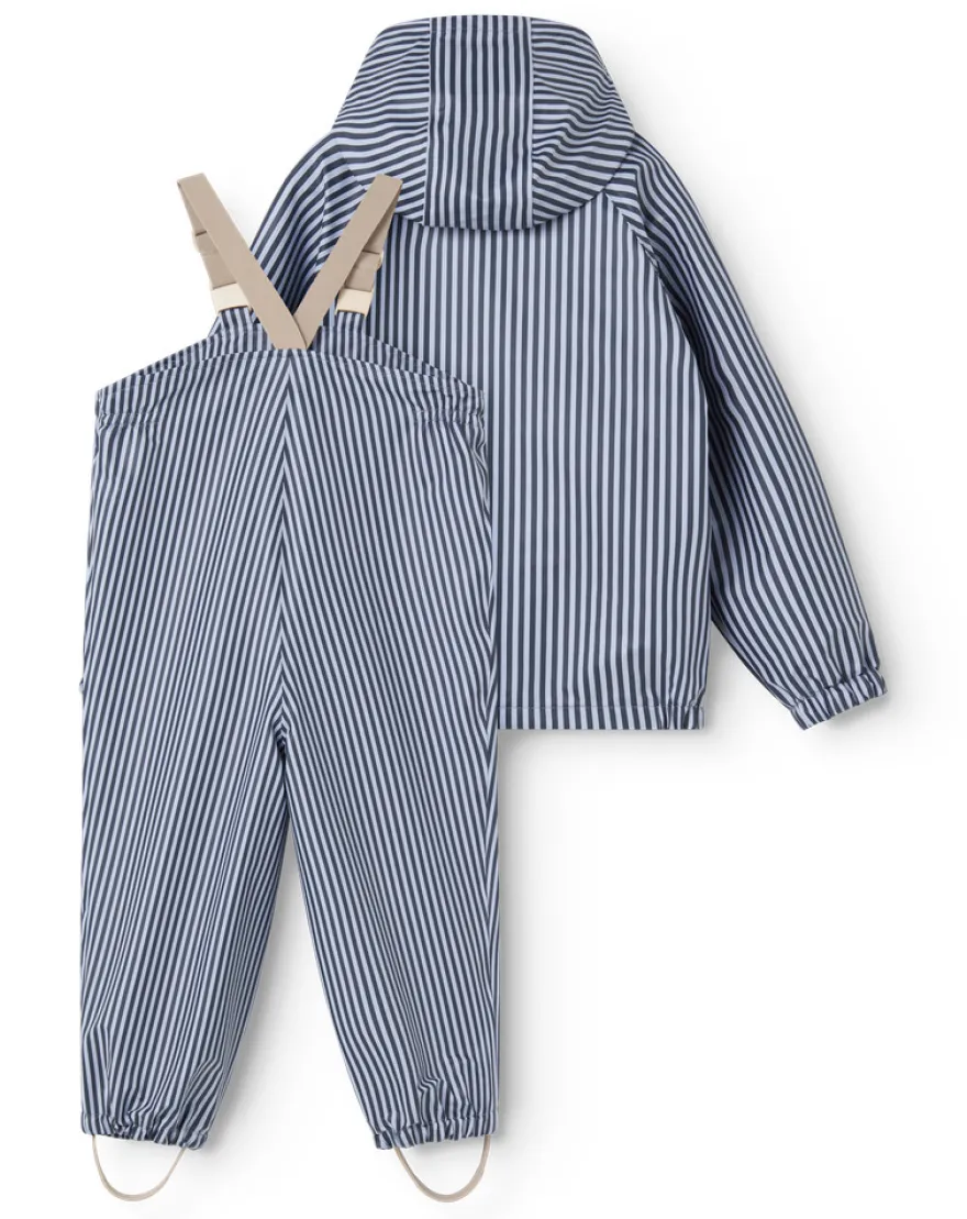 MarMar Copenhagen Oddy Regnset - Blue Stripes