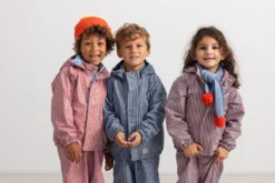 MarMar Copenhagen Oddy Regnset - Pink Brown Stripes