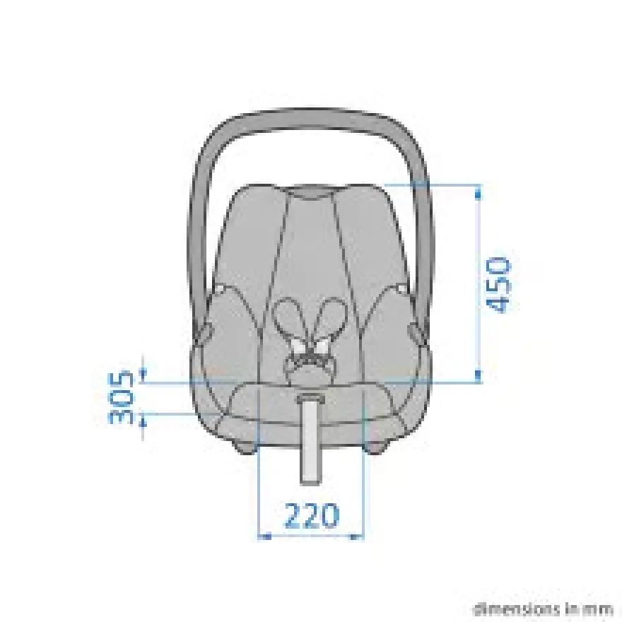 Maxi-Cosi Cabriofix i-Size Babyskydd - Essential Black
