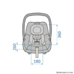 Maxi-Cosi Cabriofix i-Size Babyskydd - Essential Black