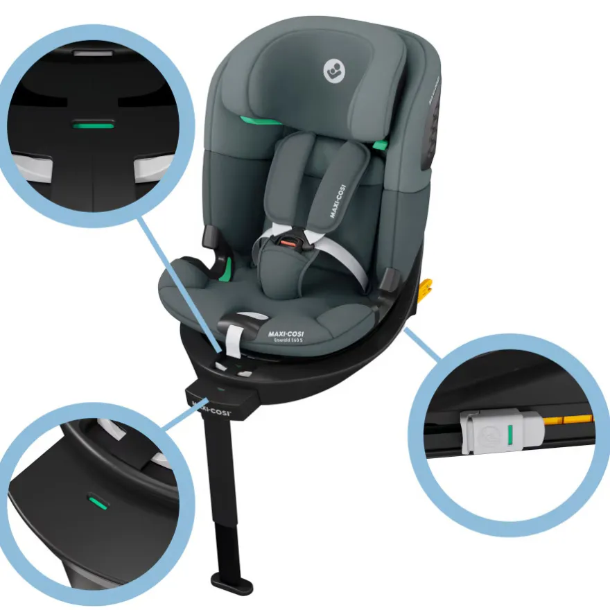 Maxi-Cosi Emerald 360 S Bilbarnstol - Tonal Graphite