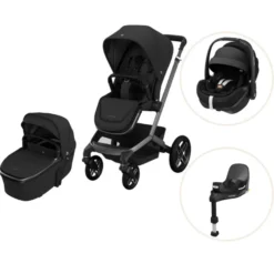 Maxi-Cosi Fame Duovagn inkl. Pebble 360 Pro 2 Babyskydd Med Bas - Twillic Black