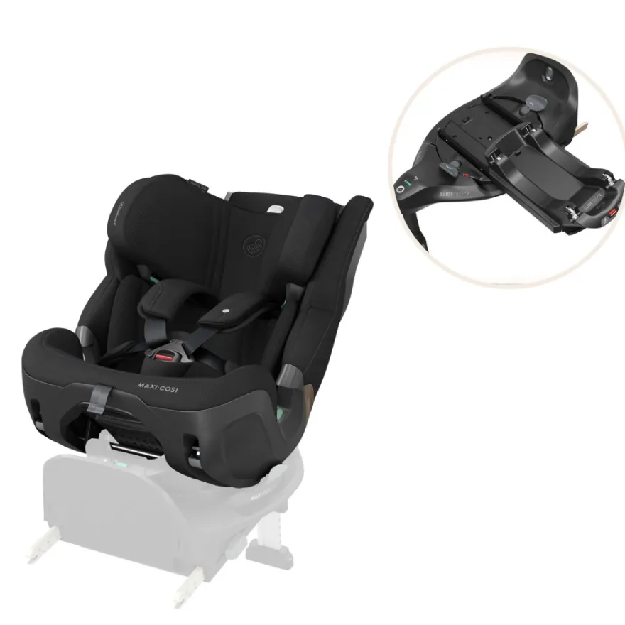 Maxi-Cosi Pearl Xl Slide Pro Bilbarnstol inkl. Familyfix Slide Pro Bas - Authentic Black