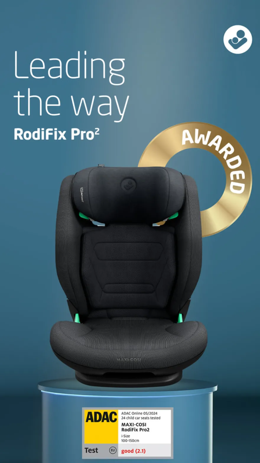 Maxi-Cosi RodiFix Pro 2 i-Size Bältesstol - Authentic Green