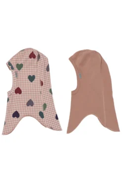Mikk-Line Balaclava 2-pack - Heart AOP