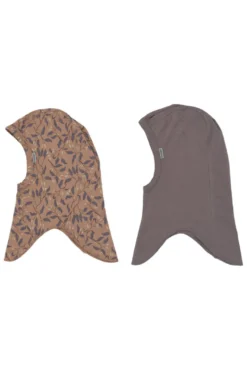 Mikk-Line Balaclava 2-pack - Leaf AOP
